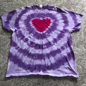 Tie dyed heart T-shirt
